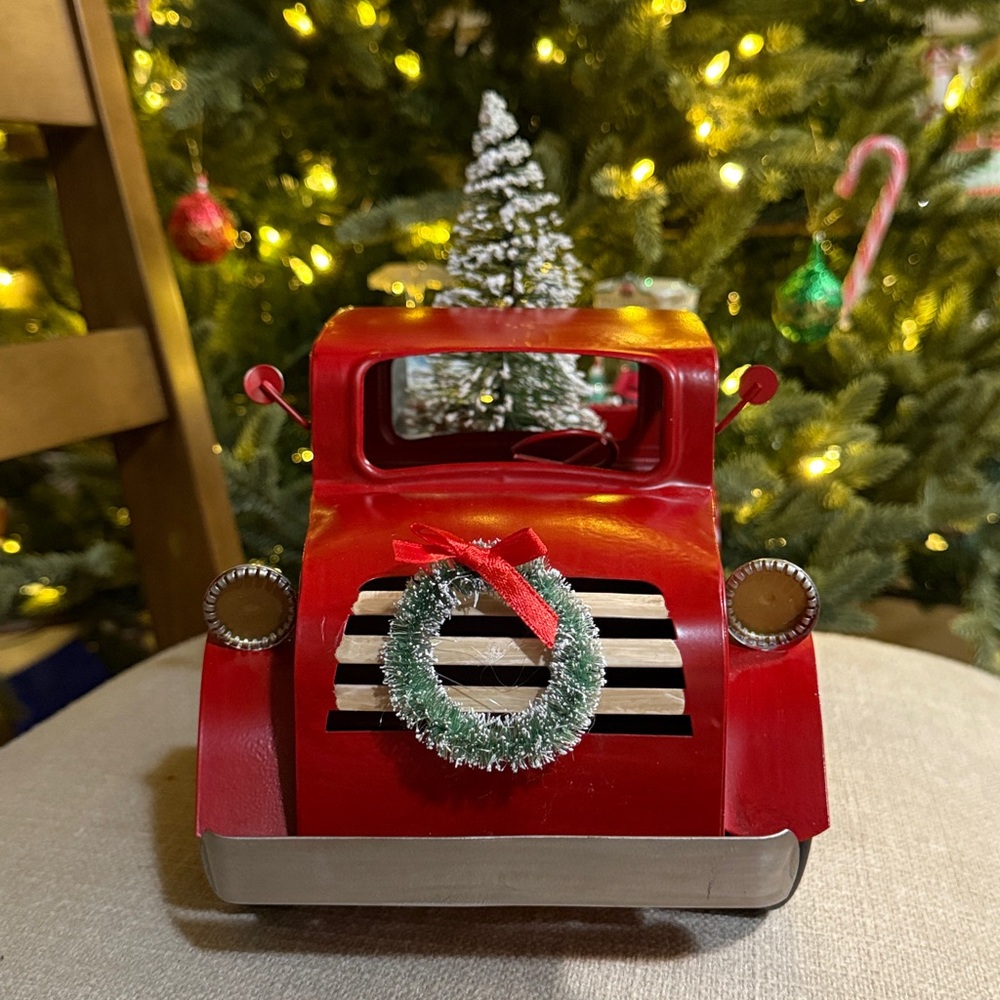 Target Christmas Wondershop Metal Red Large Pickup Truck Decoration - Picture 5 of 8